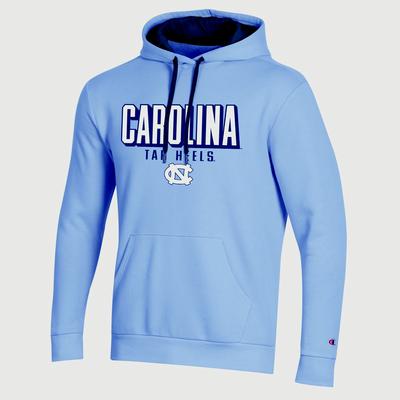 North Carolina Champion Men's Keystone Screen Fleece Pullover Hoody