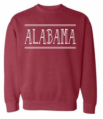 Alabama Summit Women's Hand Drawn Double Bar CC Crew Sweatshirt