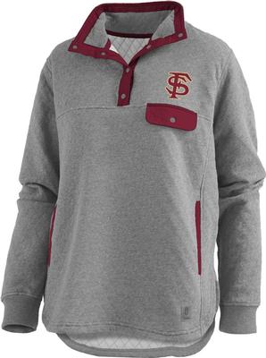 Florida State Pressbox Women's Magnum Quilted 1/4 Snap