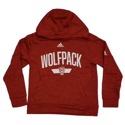 NC State Adidas Youth Arch Fleece Hoodie