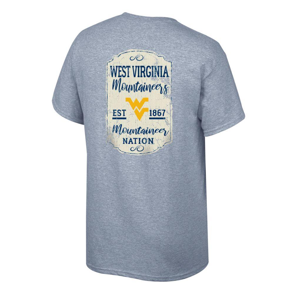 WVU West Virginia Women's Plaque and Logo Tee Shirt Alumni Hall