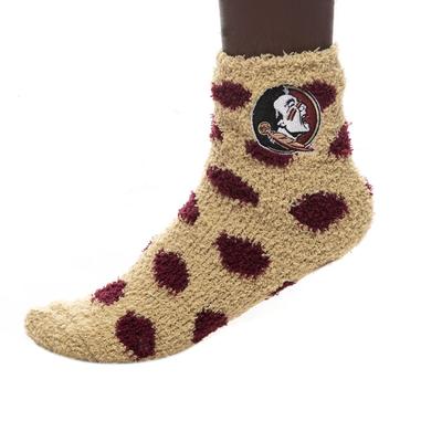 Florida State ZooZatz Reverse Fuzzy Dot Socks