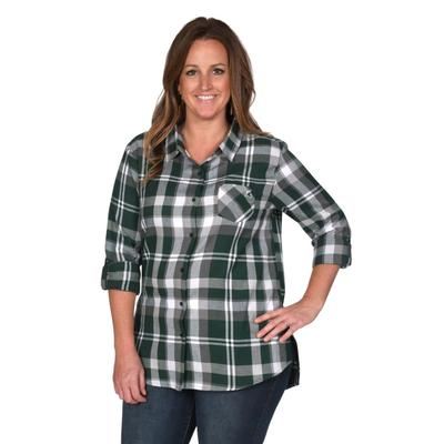 Michigan State University Girl Boyfriend Plaid - Plus Sizes