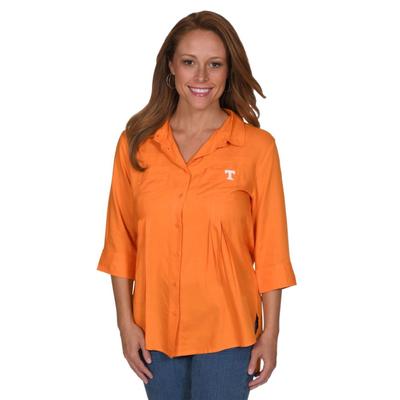 Tennessee University Girls Front Pleat Button-Up