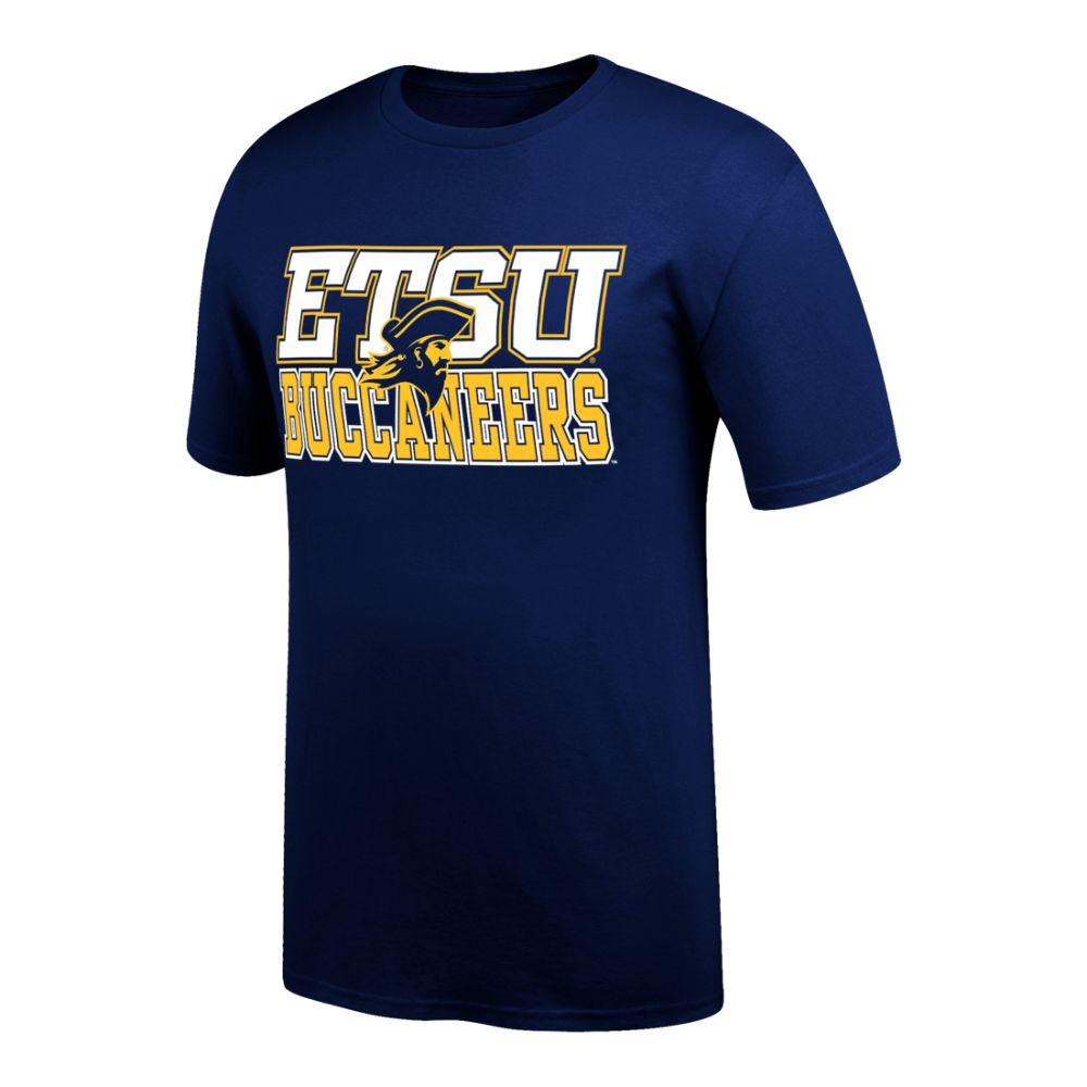 Bucs | ETSU Buccaneers Block Logo with Buc Tee Shirt | Alumni Hall
