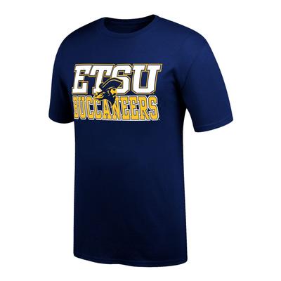 ETSU Buccaneers Block Logo with Buc Tee Shirt