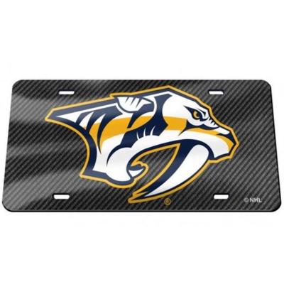 Nashville Wincraft Preds Carbon License Plate