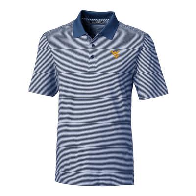 West Virginia Cutter & Buck Big and Tall Forge Stripe Polo ***Custom Order***