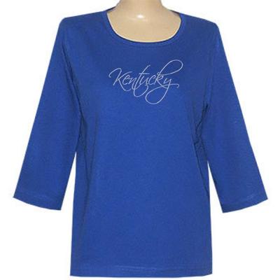 Kentucky Nitro 3/4 Sleeve Script Top