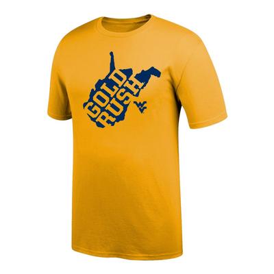 West Virginia State Gold Rush Tee Shirt