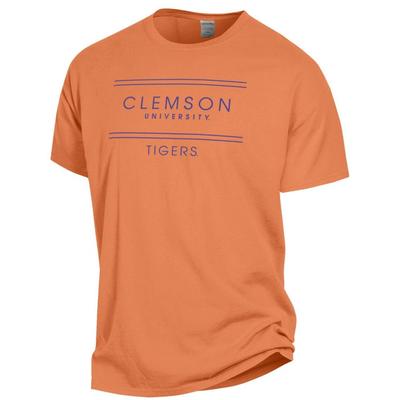 Clemson Women's ComfortWash Double Bar S/S Tee