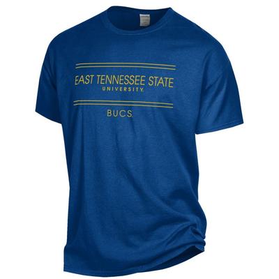 ETSU Women's ComfortWash Double Bar S/S Tee