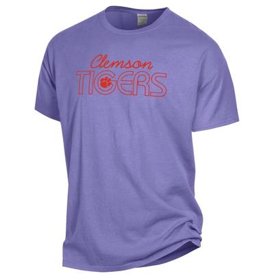Clemson ComfortWash Logo Script Tee