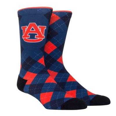 Auburn Rock'em Hyperoptic Argyle Socks