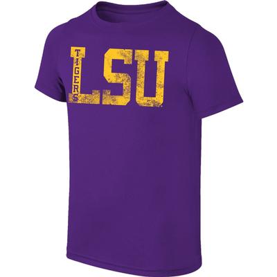 LSU Distressed LSU Tee Shirt