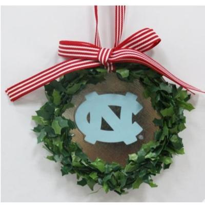 UNC Seasons Design Wreath Ornament