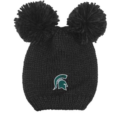 Michigan State LogoFit Kids' Double Pom Knit Hat