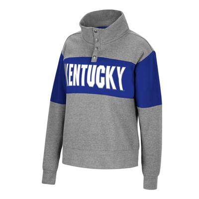 Kentucky Women's Colorblock Half Snap Fleece Pullover