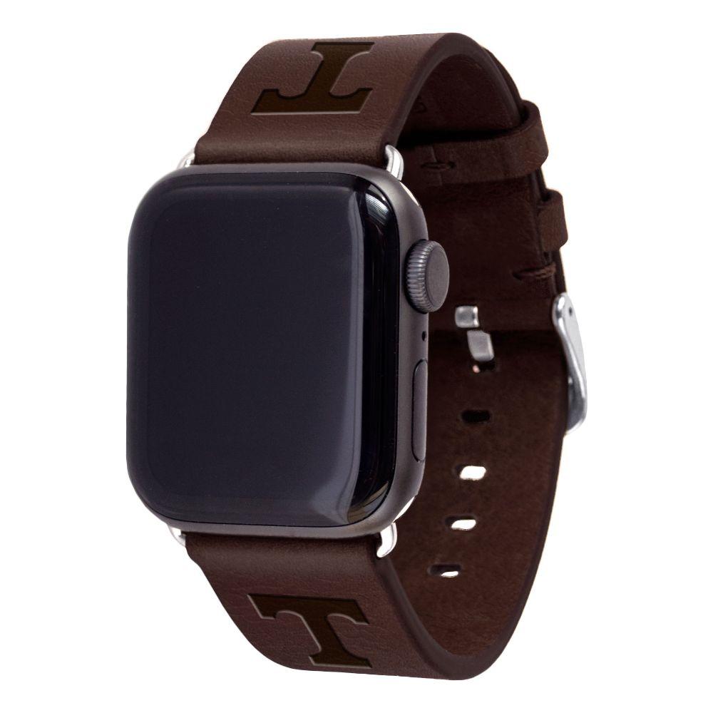 Vols Tennessee Apple Watch Brown Leather Band 42/44 MM M/L Alumni Hall