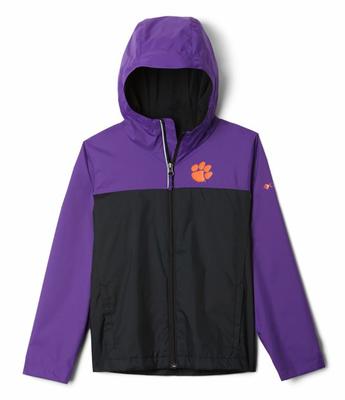 Clemson Columbia Youth Fleece Lined Rain Jacket