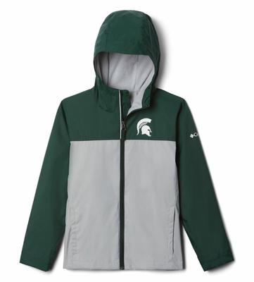 Michigan State Columbia Youth Fleece Lined Rain Jacket