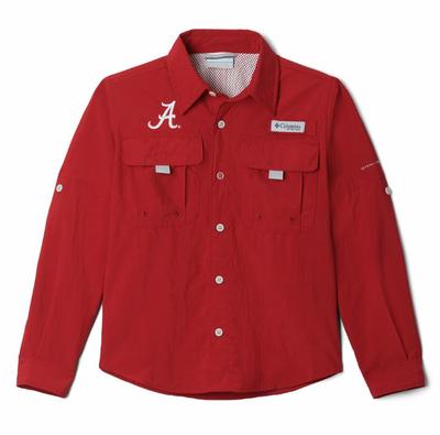 Alabama Columbia Youth Bahama Long Sleeve Shirt