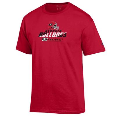 Georgia Bulldogs with Helmet Logo Tee Shirt