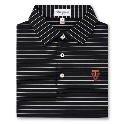 Virginia Tech Peter Millar Trophy Stripe Vault Polo