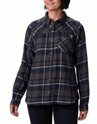 West Virginia Columbia Women's Flare Gun Flannel