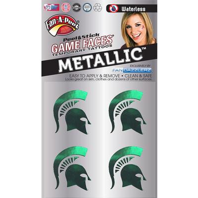 Spartan Metallic Face Decal 4-Pack