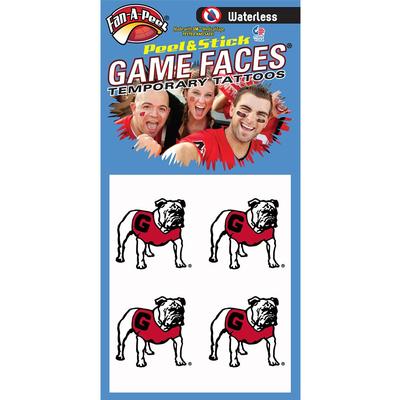 Standing Bulldog Waterless Face Decal
