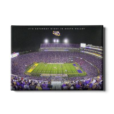 LSU 24x16 It's Saturday Night Canvas