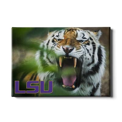 LSU 24x16 Mike the Tiger Canvas
