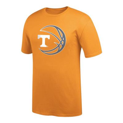 Tennessee Logo in Basketball Tee Shirt