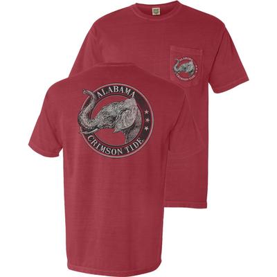 Alabama Vintage Circle Comfort Colors Pocket Tee