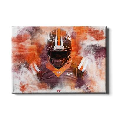 Virginia Tech Hokie Stone Abstract Canvas