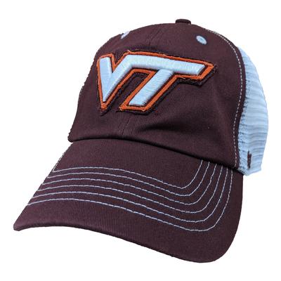Virginia Tech '47 Brand Blue Mountain Meshback Hat