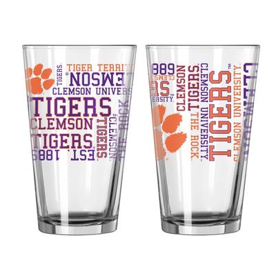 Clemson 16oz Spirit Pint Glass