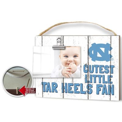 UNC Cutest Little Fan Weathered Logo Clip It