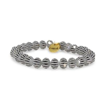 Erimish Black and White Greg Stackable Bracelet