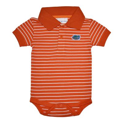 Florida Short Sleeve Striped Polo Creeper