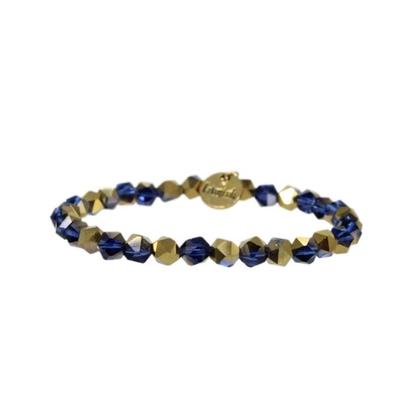 Erimish Navy and Gold Riley Stackable Bracelet