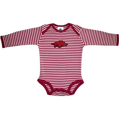 Arkansas Infant Stripe L/S Bodysuit