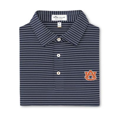 Auburn Peter Millar Mascot Stripe Jersey Polo