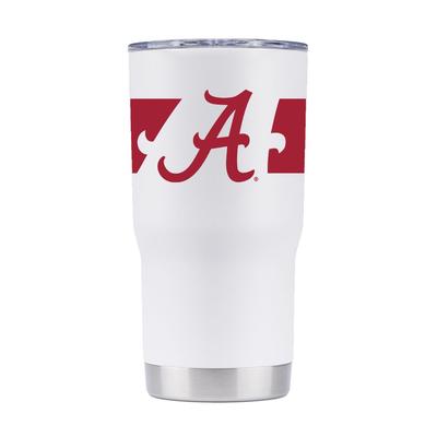 Alabama 20 oz. 360 White Tumbler