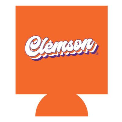 Clemson Retro Can Cooler