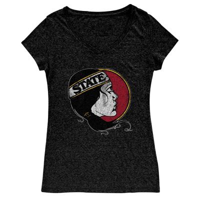 FSU Tri-Blend V-Neck Lady Seminole Tee