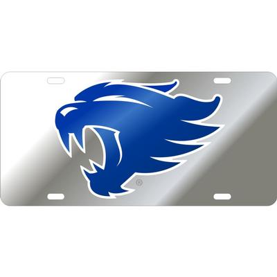 Kentucky Wildcats Alternate Logo Silver License Plate