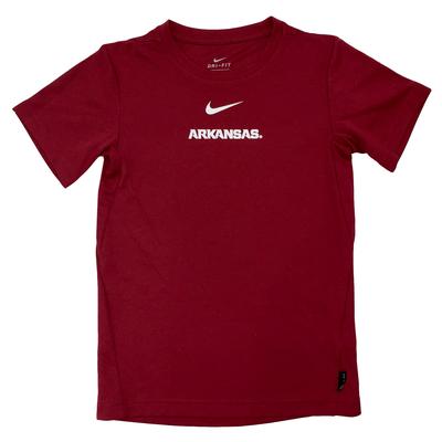 Arkansas Nike Boys Coaches Short Sleeve Tee