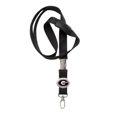 Georgia Heritage Pewter Emblem Lanyard